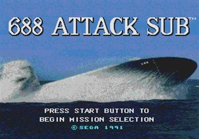688 Attack Sub - Screenshot - Game Title