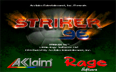 Striker '96 - Screenshot - Game Title Image