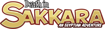 Death in Sakkara: An Egyptian Adventure - Clear Logo Image