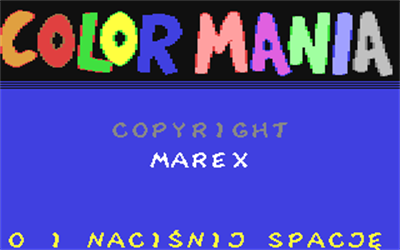 Color Mania - Screenshot - Game Title Image