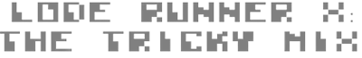 Lode Runner X: The Tricky Mix - Clear Logo Image