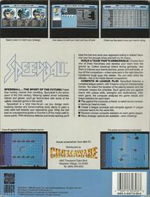 Speedball - Box - Back Image