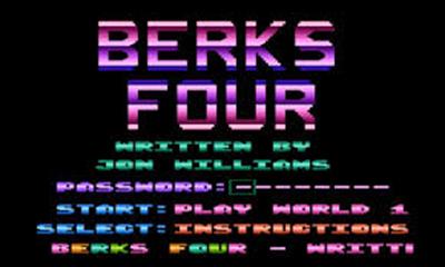 Berks Four - Screenshot - Game Title Image
