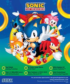 Sonic Origins - Advertisement Flyer - Back Image