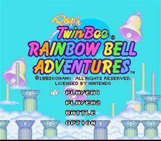 Pop'n TwinBee: Rainbow Bell Adventures - Screenshot - Game Title Image