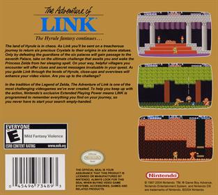 Classic NES Series: Zelda II: The Adventure of Link - Box - Back Image