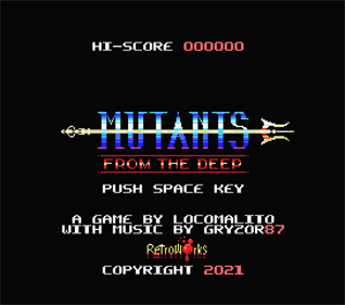 Mutants from the Deep - Screenshot - Game Title Image