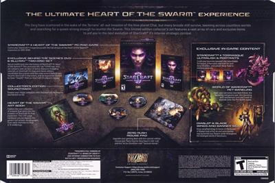 StarCraft II: Heart of the Swarm - Box - Back Image