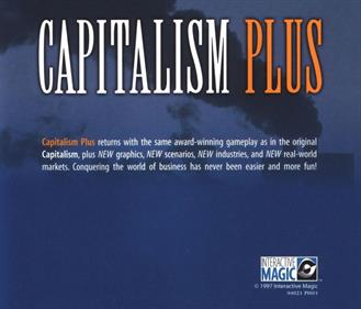 Capitalism Plus - Box - Back Image