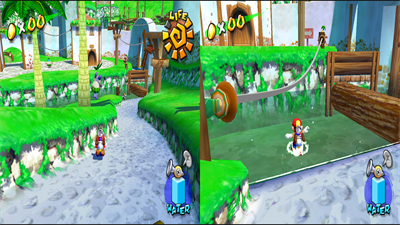 Super Mario Sunshine CO-OP - Screenshot - Gameplay Image