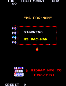 Ms. Pac-Man: Heart Burn - Screenshot - Game Title Image