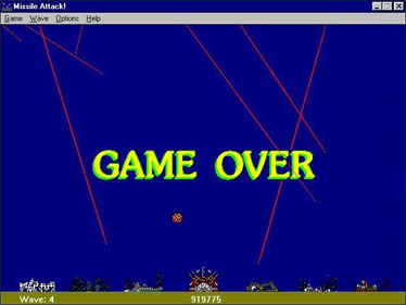 Missile Attack! - Screenshot - Game Over Image