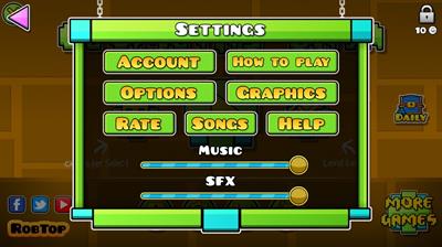 Geometry Dash - Screenshot - Game Select Image