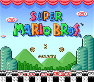 Super Mario Bros. 3: Golden - Screenshot - Game Title Image