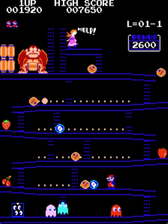 Donkey Kong Pac-Man Crossover