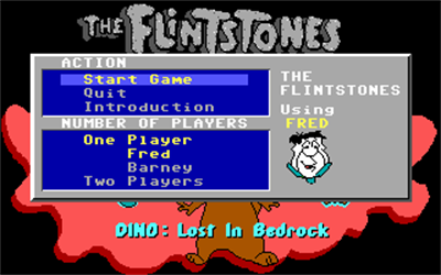 The Flintstones: Dino: Lost in Bedrock - Screenshot - Game Select Image
