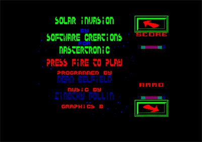Solar Invasion - Screenshot - Game Title Image