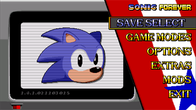 Sonic the Hedgehog Forever - Screenshot - Game Select Image