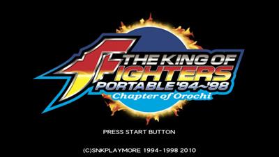 The King of Fighters Collection: The Orochi Saga - Screenshot - Game Title Image