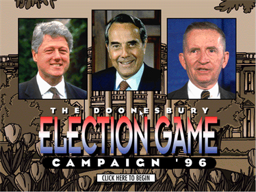 The Doonesbury Election Game Campaign '96 - Screenshot - Game Title Image