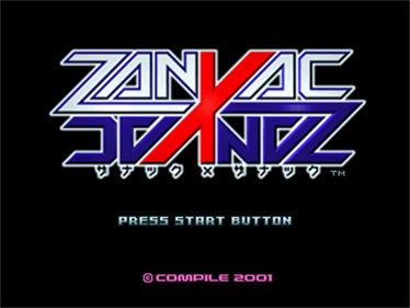 Zanac X Zanac - Screenshot - Game Title Image