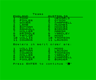 Test Match - Screenshot - Gameplay Image