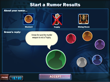 Clue: Accusations and Alibis - Screenshot - Gameplay Image