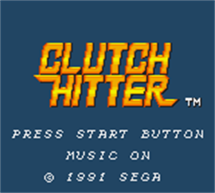 Clutch Hitter - Screenshot - Game Title Image