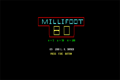 Millifoot 128 - Screenshot - Game Title Image