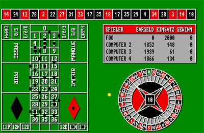 Amiga Roulette - Screenshot - Gameplay Image
