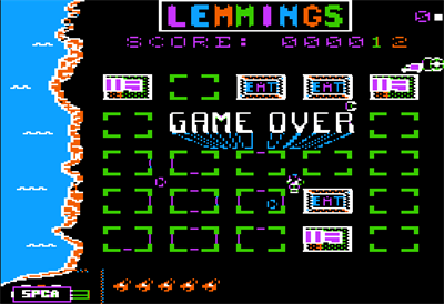 Lemmings - Screenshot - Game Over Image