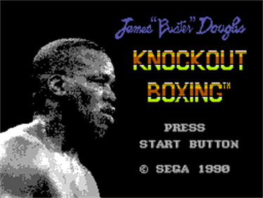 James "Buster" Douglas Knockout Boxing - Screenshot - Game Title Image