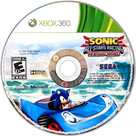 Sonic & All-Stars Racing Transformed - Disc Image