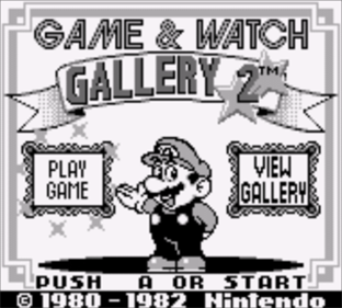 Game & Watch Gallery 2 - Screenshot - Game Title Image