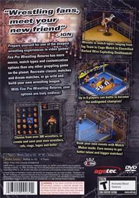 Fire Pro Wrestling Returns - Box - Back Image