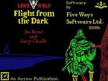 Lone Wolf: Flight from the Dark - Screenshot - Game Title Image