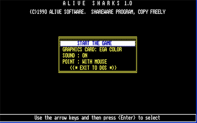 Alive Sharks - Screenshot - Game Select Image