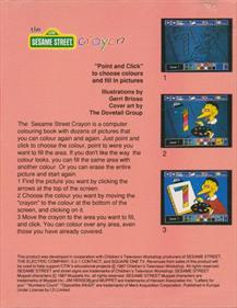 The Sesame Street Crayon: Numbers Count - Box - Back Image