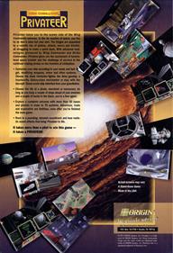 Wing Commander: Privateer - Box - Back Image