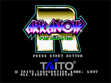 Arkanoid Returns - Screenshot - Game Title Image