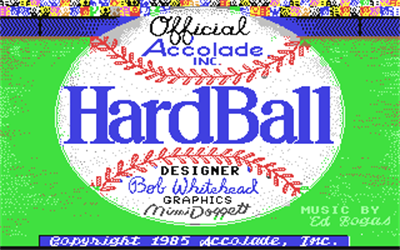 Hardball II - Screenshot - Game Title Image