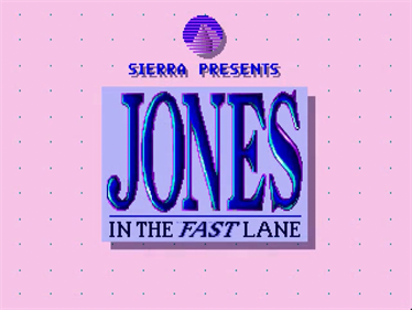 Jones in the Fast Lane - Screenshot - Game Title Image