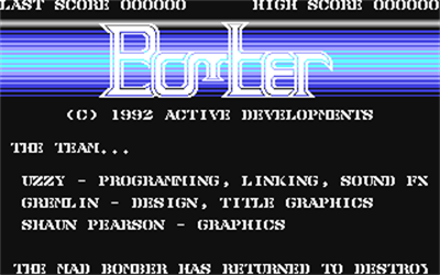 Bomber (Future Publishing) - Screenshot - Game Title Image