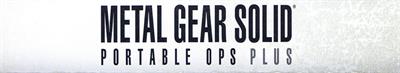 Metal Gear Solid: Portable Ops Plus - Banner Image