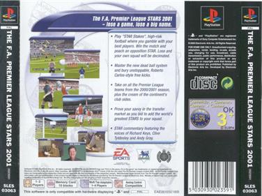 The F.A. Premier League Stars 2001 - Box - Back Image
