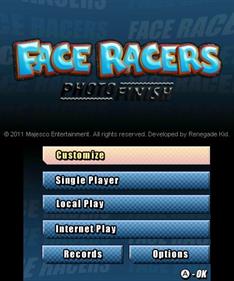 Face Racers: Photo Finish - Screenshot - Game Title Image