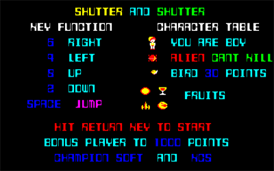 Shutter & Shutter - Screenshot - Game Title Image
