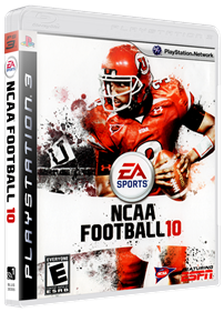 NCAA Football 10 - Box - 3D Image