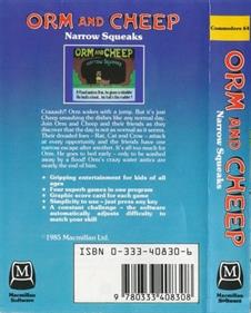 Orm and Cheep: Narrow Squeaks - Box - Back Image