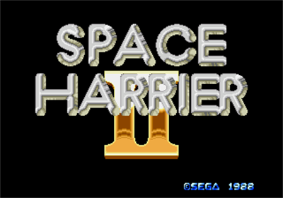 Space Harrier II - Screenshot - Game Title Image